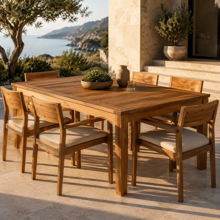 Reeve teak outdoor table